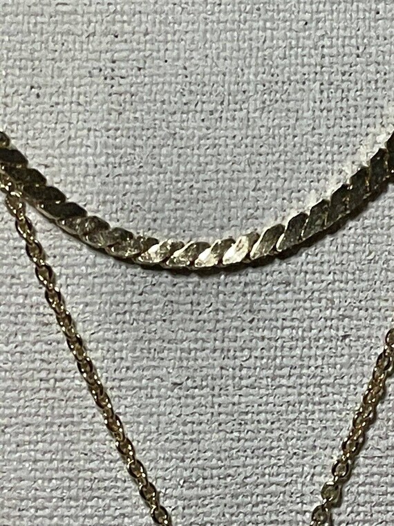 Gold Multi Strand Baroque Pearl Lucite Necklace  … - image 6