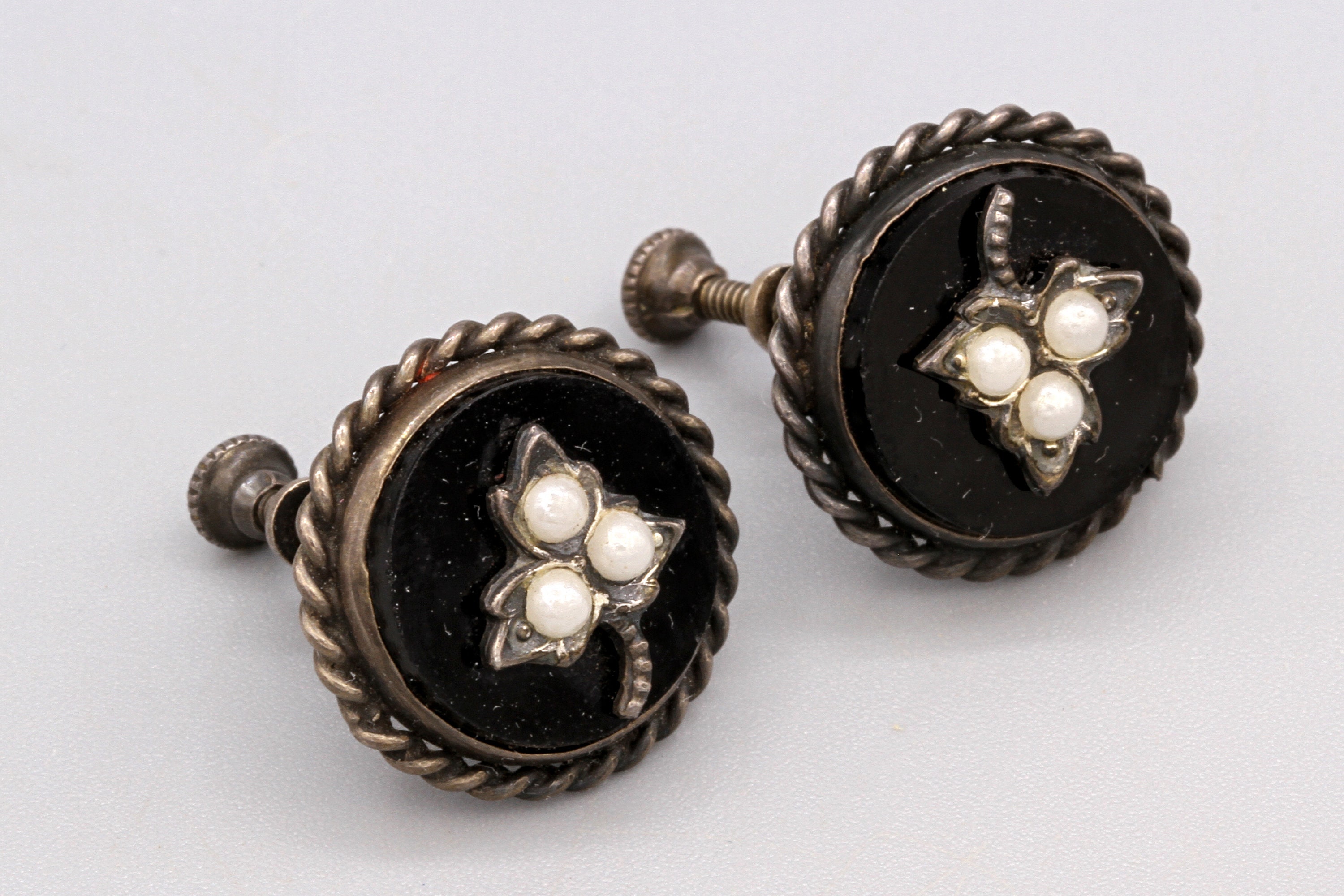 Antique 1900s Screw Back Earrings Early XX Century Fashion Etsy UK