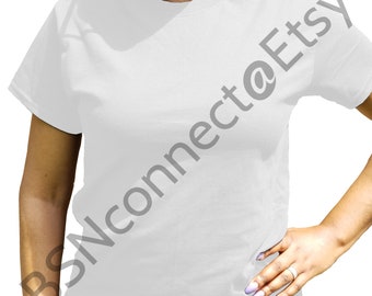 T Shirt Mockup Blank White T Shirt Blanks Black Model Female Model