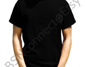 T Shirt Mockup Blank Black T Shirt Blanks Black Model Male Model