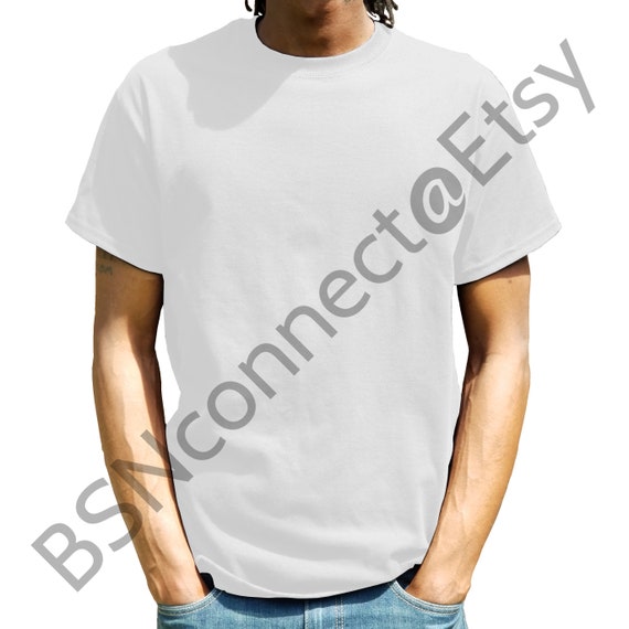 Download T Shirt Mockup Blank White T Shirt Blanks Black Model Male Etsy
