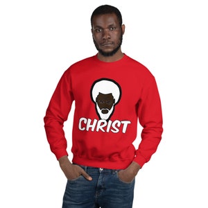 Black Jesus Christ Hebrew Israelite Sweater Sweatshirt Graphic Shirt Black Sweatshirt Athletic Urban Wear Gift Urban Apparel Unisex Sweaters Etsy Canada