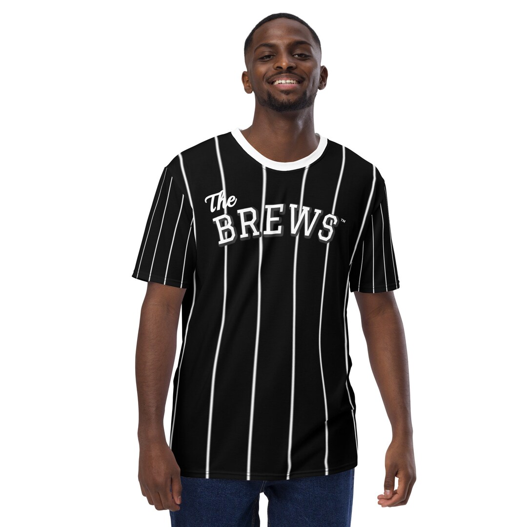 The Brews Hebrew Slingshot Fantasy Baseball Team Sports T Shirt Black