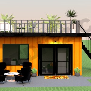 Shipping Container Office 20 Ft Container Tiny Home Office Design Floor Plan Star Burst Container Office Tiny Home Floor Plan Studio Apt