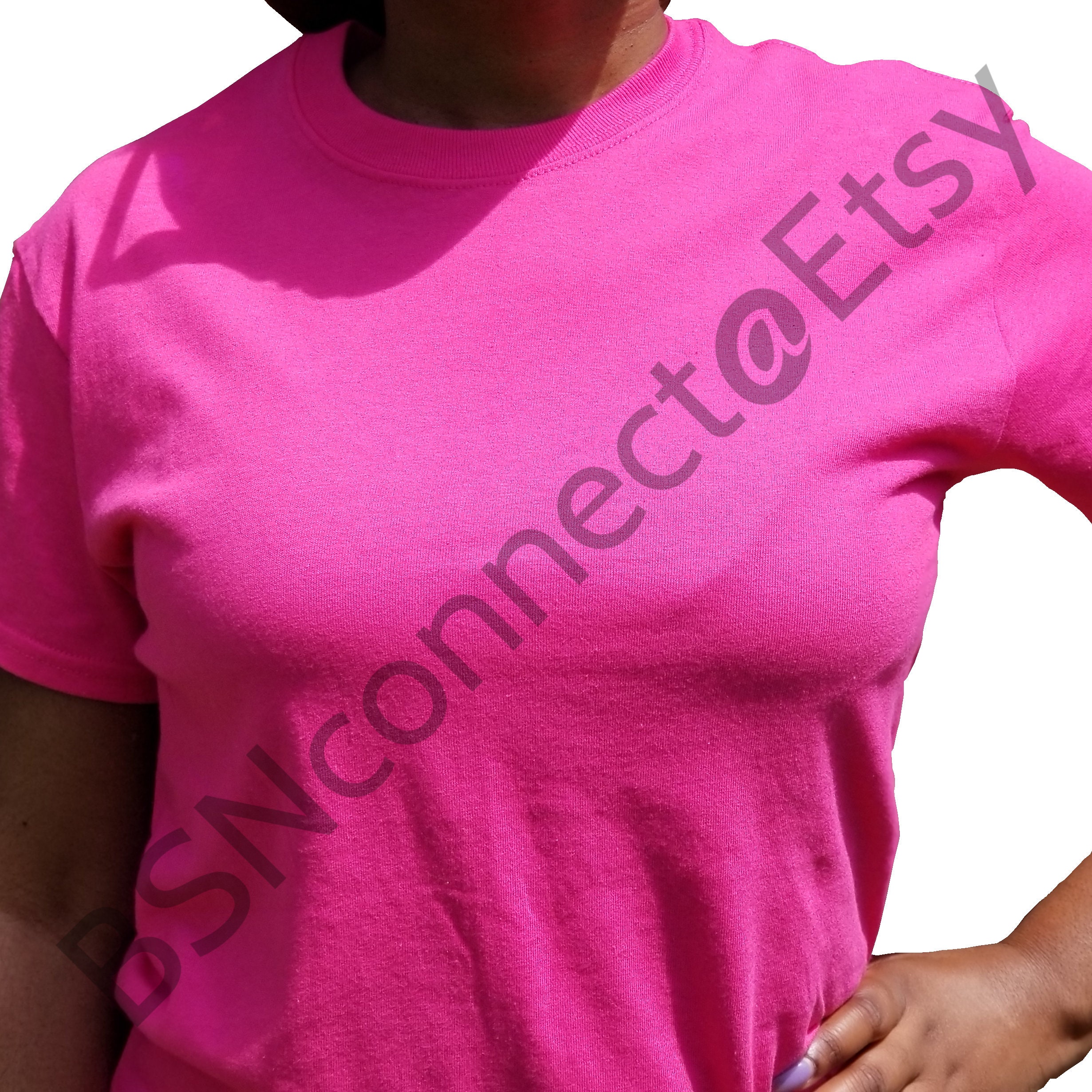 BSNconnect T Shirt Mockup Blank Pink T Shirt Blanks Black Model Female Model African American Model Mockups Instant Download High Resolution Png File