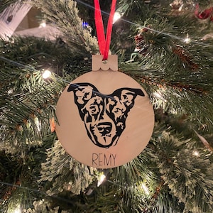 Ornamento decalque personalizado para animais de estimação