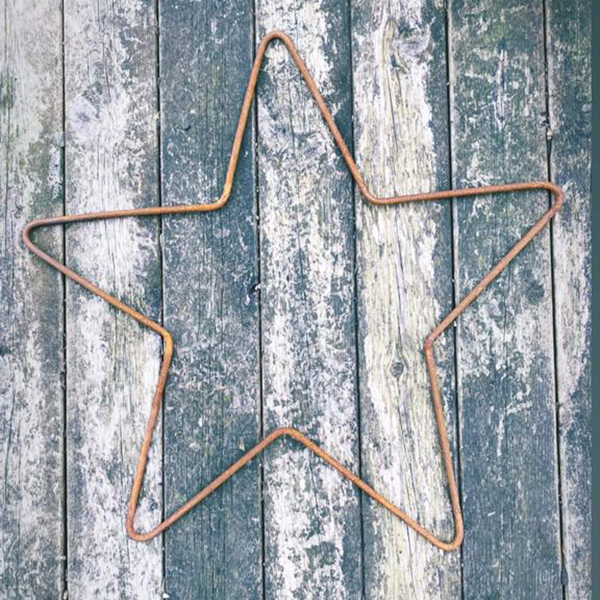 Large 65cm Rustic Metal Star Garden / Home Rustic Patina Etsy UK