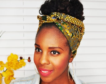 Gifty Wired Headband, Wired headwraps, Head Scarf for women, turbans, boho headband, Ankara headwrap, African headbands