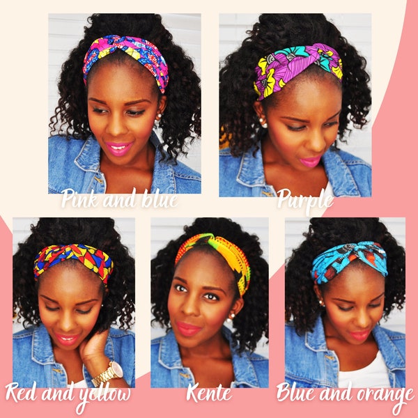 African headband | multifunctional headband | yoga headband | bow headband women | spa headband | Nurse headband, African american head wrap