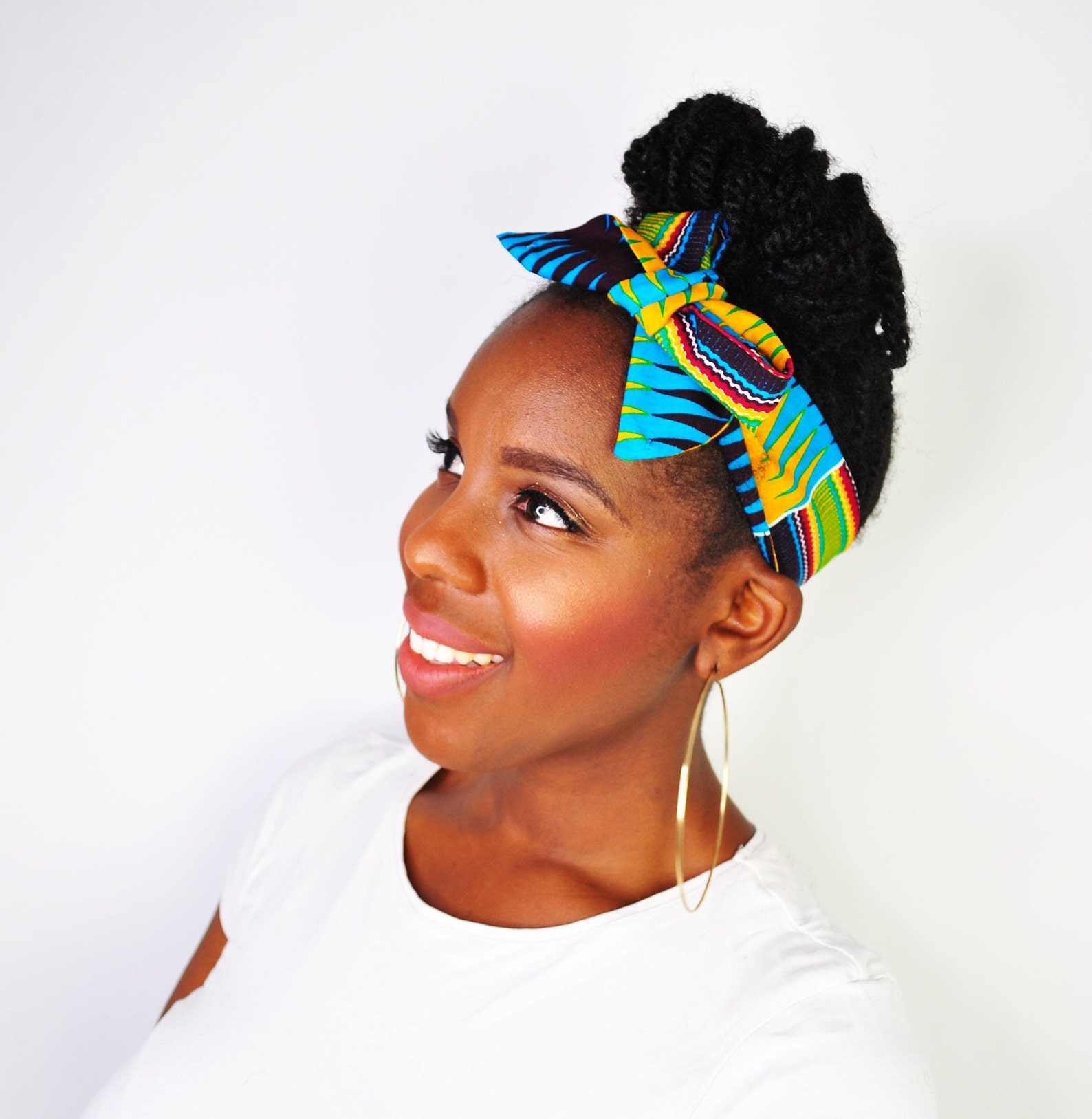 Abena African Headband Wired Headband Bow Headband Women Etsy