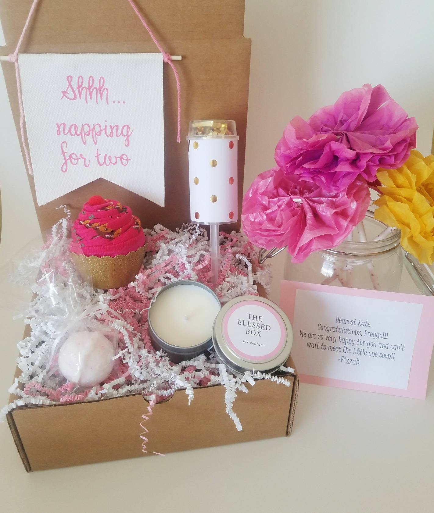 Pregnancy Congratulations Gift Box. Expectant Mom Gift