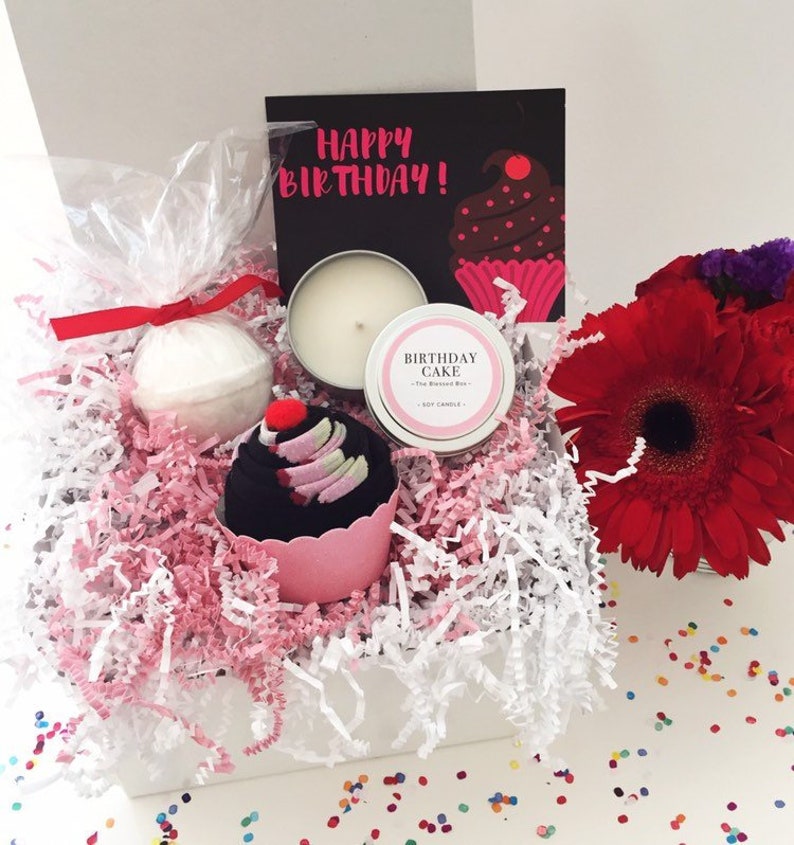 Birthday Gift Basket Best Friend Birthday Gift Box for Her Etsy