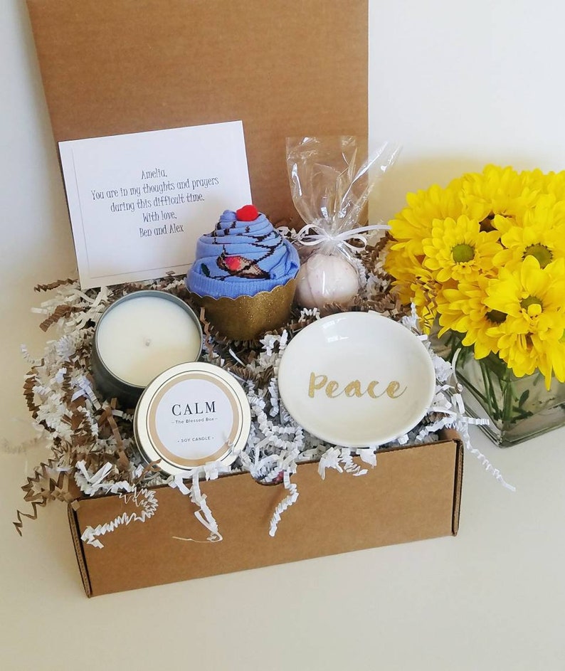 Sympathy Gift Box Loss of Loved One Gift Basket Cheer Up Etsy