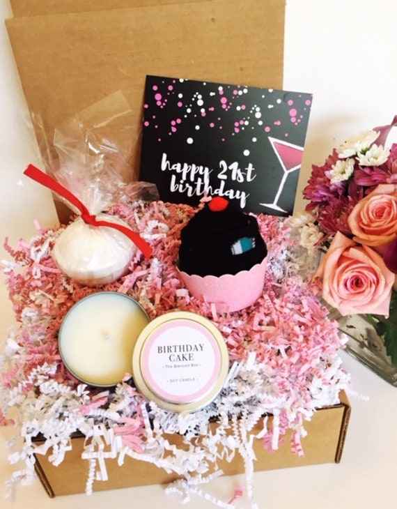 21st Birthday Gift Basket Best Friend Birthday Gift Happy Etsy