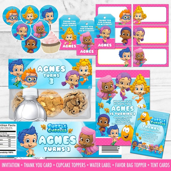 Bubble Guppies Party Decorations Bubble Guppies Printables Etsy
