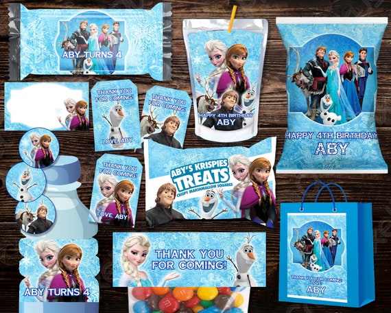 Frozen Printables Frozen Party Favors Frozen Theme - Etsy