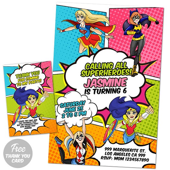 Maillot de Bain Deux pi/èces DC Comic Fille DC Superhero Girls