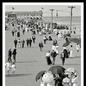 Vintage Historic Reproduction Photo Vintage Jersey Shore 1905 Unframed