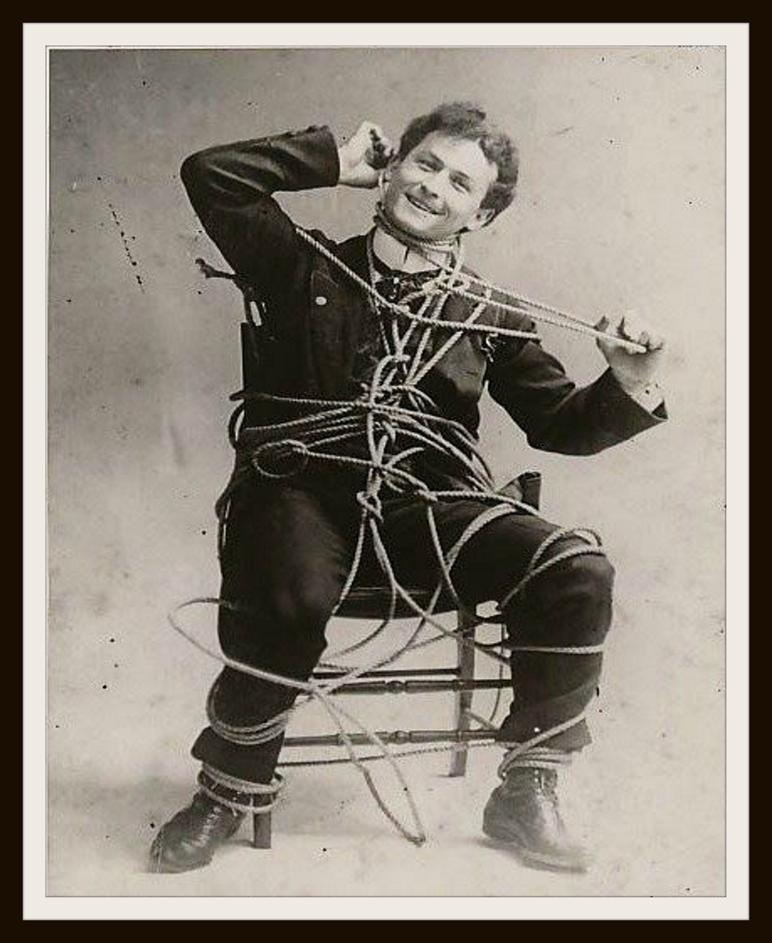 Vintage Historic Reproduction Photo Harry Houdini Stunt Man Unframed