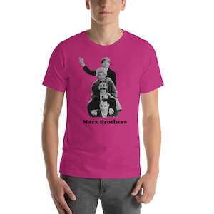 The Marx Brothers Vintage Movie Photo Short-Sleeve Unisex T-Shirt Vintage Marx Brothers T-shirt, Marx Brothers Photo T-shirt