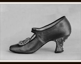 Vintage Historic Reproduction Photo Vintage Shoe Unframed Antique Shoe Photo