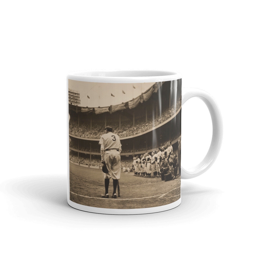 Vintage Historic Reproduction Photo Babe Ruth Mug, Vintage Baseball ...