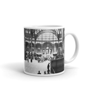 Vintage Photo Penn Station Photo Mug, Historic NYC Photo, NYC Historic Photo Mug, Historic Penn Station Photo Mug