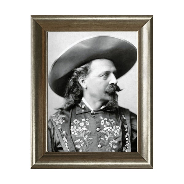 Vintage Historic Reproduction Photo Buffalo Bill Cody Portrait Photo Unframed