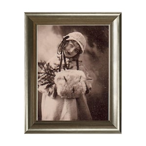 Girl with Muff  Vintage Historic Reproduction Photo   Unframed, 5 x 7&quot; or 8 x 10&quot;