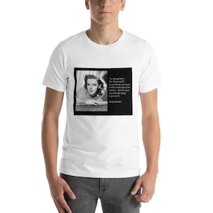 Judy Garland Vintage Photo and Quote Short-Sleeve Unisex T-Shirt, Vintage t-shirt, Judy Garland T-shirt