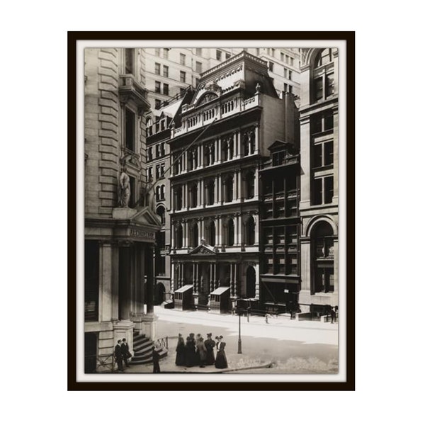 Vintage Historic Reproduction Photo "New York Stock Exchange Building"  19th Century, Unframed, Vintage NYC Photo, Vintage NYC Print