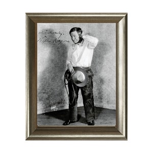 Vintage Historische Reproduktion Foto Will Rogers Portrait Foto ungerahmt