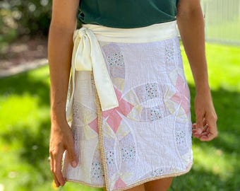 Quilted Wrap Skirt Sewing Pattern: Beginner Friendly (PDF Pattern)