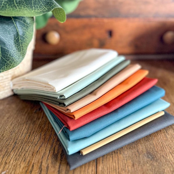 Acadia Landscape Quilt Kit: Earthy Tones, Modern Coastal Quilt