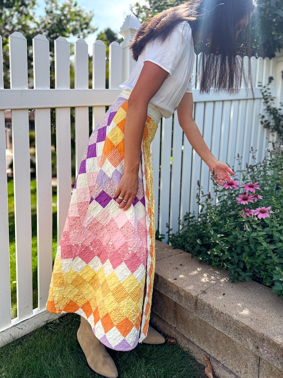 Quilted Wrap Skirt Sewing Pattern: Beginner Friendly (PDF Pattern