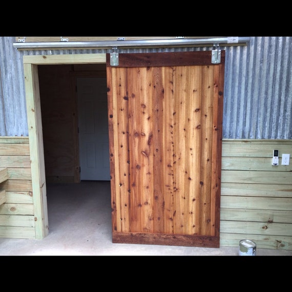 Cedar Barn Door Etsy