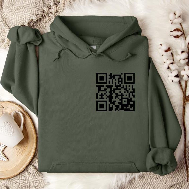 Custom Qr Code Hoodie - Etsy