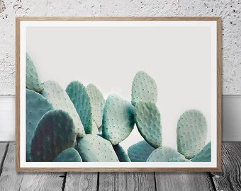 Cactus Wall Art - Cacti Print, Digital Download, Pastel Decor, Southwestern Room Decor, Large Cactus Printable, Nursery Wall Art, Boho Print