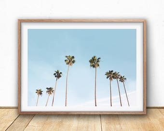 Landscape Photography California Print Tropical Wall Art Hawaii Art Palm Trees Print Digital Download Large Poster Print Nature Art