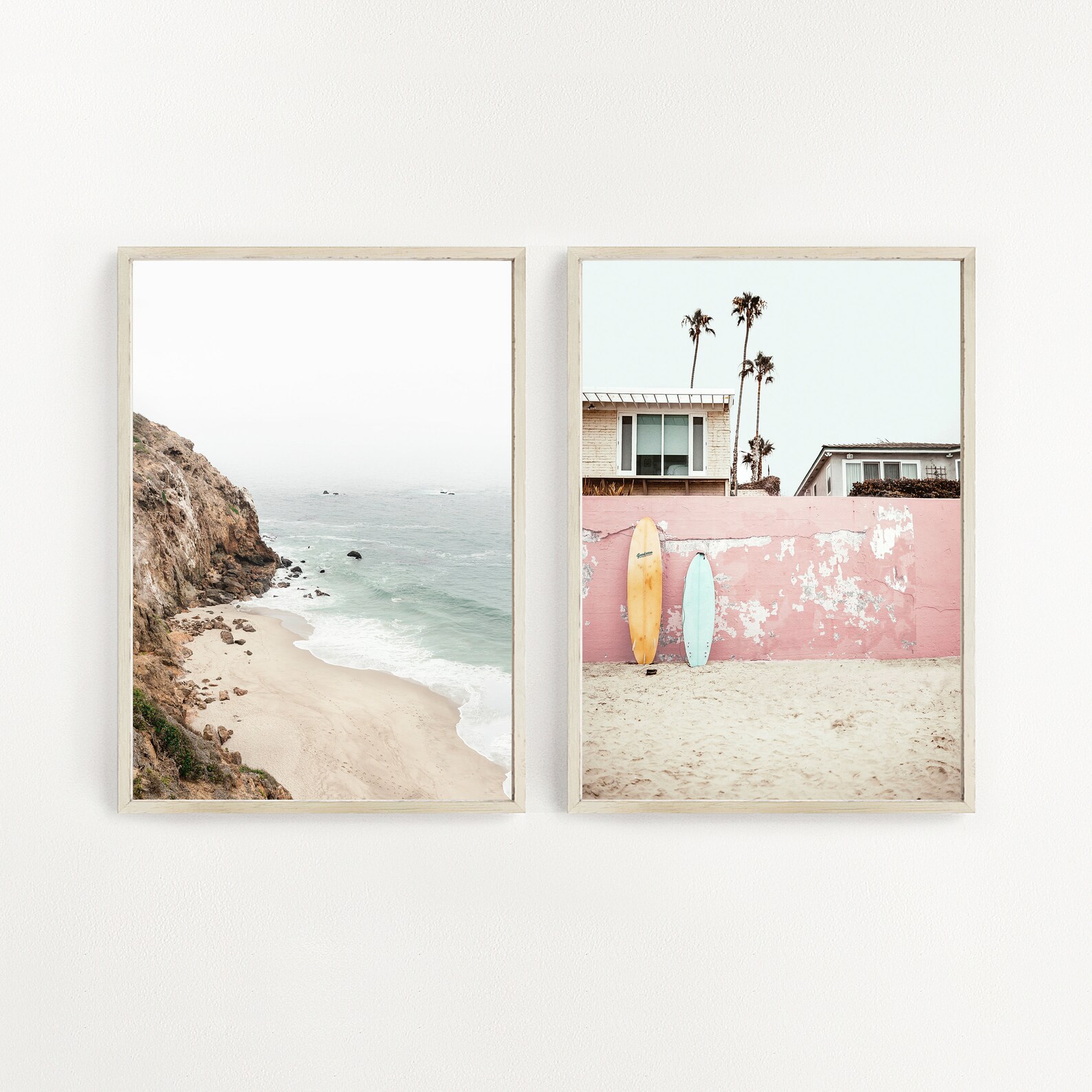 Coastal Wall Art Digital Download Boho Beach Wall Decor Etsy