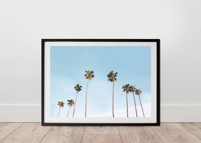 Landscape Photography California Print Tropical Wall Art Hawaii Art Palm Trees Print Digital Download Large Poster Print Nature Art