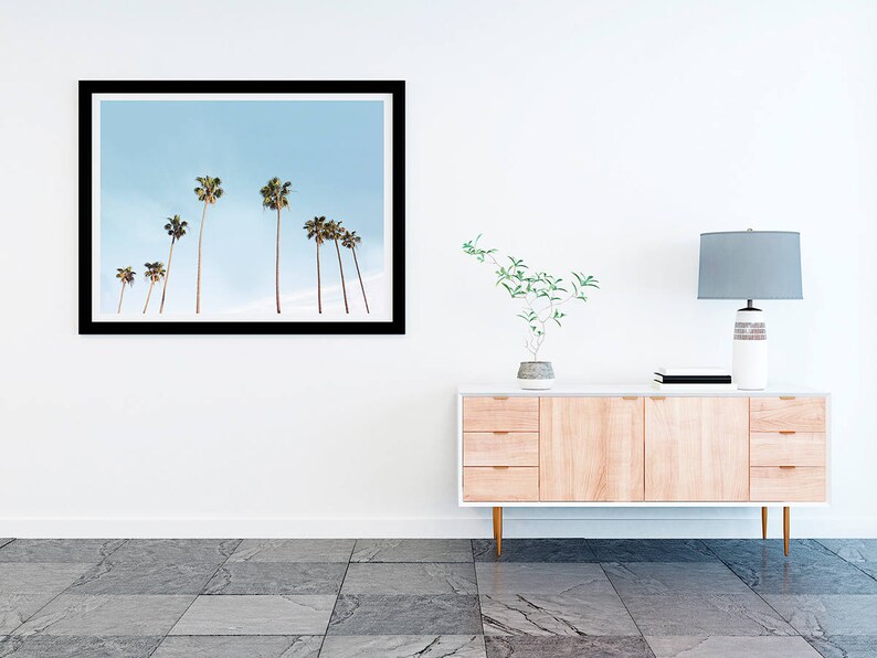 Landscape Photography California Print Tropical Wall Art Hawaii Art Palm Trees Print Digital Download Large Poster Print Nature Art