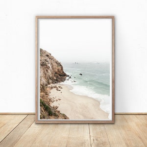 Coastal Wall Art Digital Download, Boho Beach Wall Decor, Beach Photography