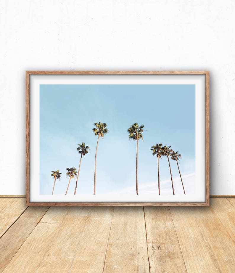 Landscape Photography California Print Tropical Wall Art Hawaii Art Palm Trees Print Digital Download Large Poster Print Nature Art