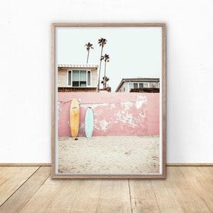 Boho Beach Wall Art, Surf Digital Print, Printable Wall Art, Photography Art Print