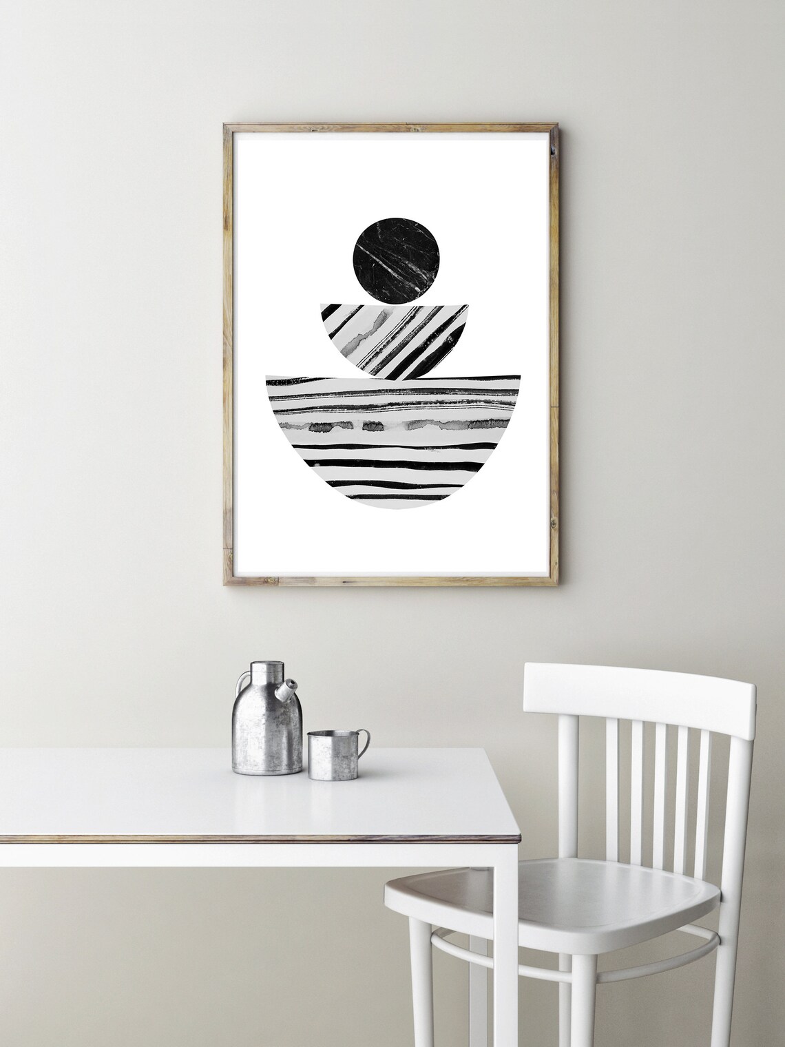 Black and White Geometric Print Digital Download Printable - Etsy