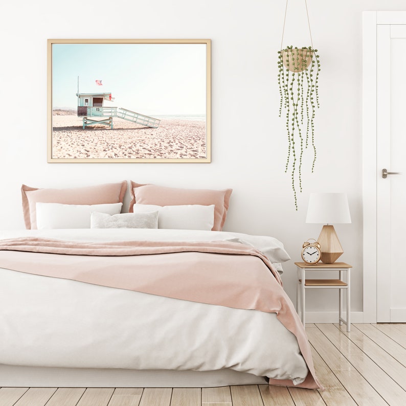 Beach Wall Art, Digital Download, Surf Print, Lifeguard Tower Print, Art Prints, Digital Prints, Printable Wall Art, California Print, image 3