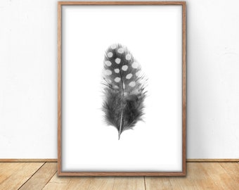 Minimalist Feather Digital Print