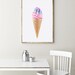 Ice-cream Print Printable Wall Art Girls Room Decor Kitchen - Etsy