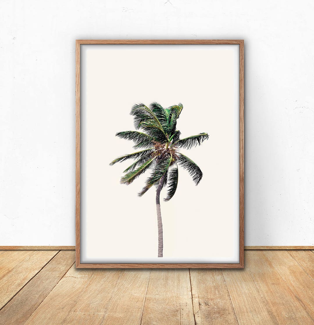 Beach Decor - Palm Tree Printable, Instant Download, Summer Decor ...